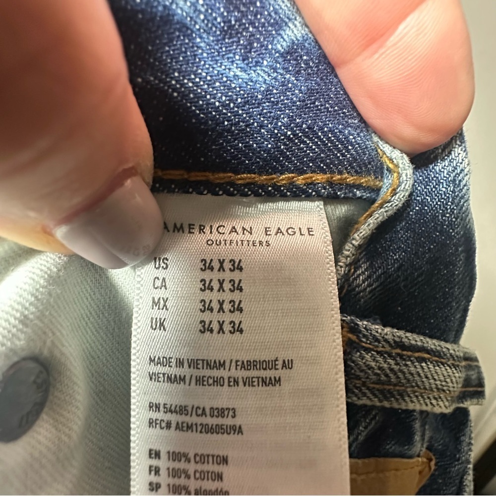 American Eagle Men's NWT Dad Jeans 34x34 - Picture 8 of 8